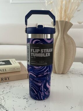 NWT Stanley IceFlow Flip Straw Tumbler 30 oz Purple Swirl Limited Edition